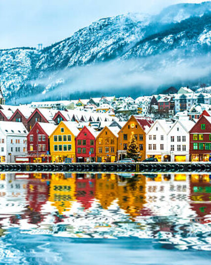 view on Bruges. Bergen Norway